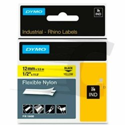 Laminerat Band Dymo Nylon Flexible IND Multicolour Svart/Gul