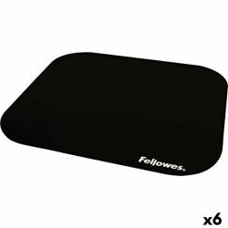 Halkfri matta Fellowes    Svart Polyester Gummi (6 antal)