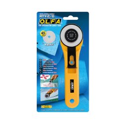 Roterande skrare Olfa rty-2/g 45 mm Gul Rostfritt stl Rund