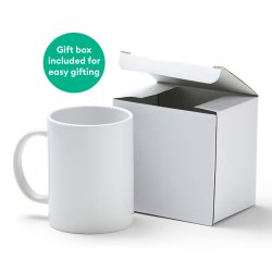 Anpassningsbar mugg fr skrplotter Cricut Ceramic Vit (2 antal)