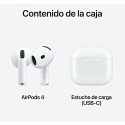 Ear Bluetooth hrlurar Apple AirPods 4 Vit