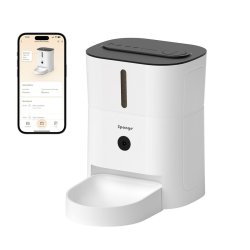 Cat Feeder Sponge Vit Svart Plast