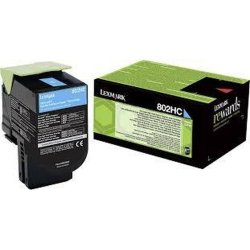 Toner Lexmark 80C2HCE Turkos
