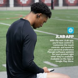 Trdlsa hrlurar med laddningsetui JLab IEUEBFLEXRBLK124 Svart