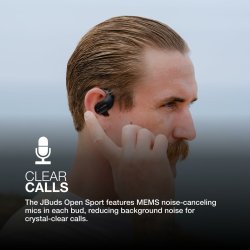Trdlsa hrlurar med laddningsetui JLab IEUEBJBOPSPRTRBLK82 Sva