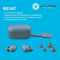 Hrlurar med Mikrofon JLab IEUEBGAIRPOPRSLT124 Gr Skiffer