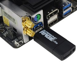 USB-minne Patriot Memory Supersonic Rage Lite Svart Svart/Bl 64