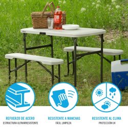 Fllbord Lifetime Krm 106,5 x 73,5 x 61 cm Stl Plast