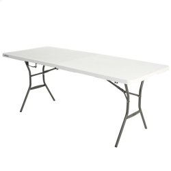 Fllbord Lifetime Vit 185 x 74 x 76 cm Stl Plast