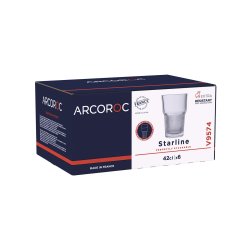 Glas Arcoroc Starline Transparent Glas 420 ml (6 antal)