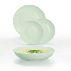 Matservis Luminarc Apy Paradise Verde Grn Glas 18 Delar