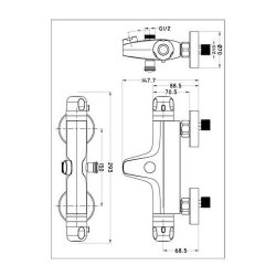Kran Rousseau VOLGA 2 Gr Chrome Mssing