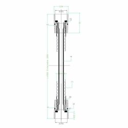 Duschslang Rousseau Gr Rostfritt stl 185 cm