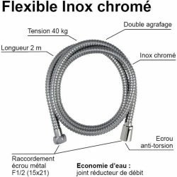 Duschslang Edouard Rousseau 2 m
