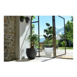 Kruka EDA Graphit Rund Plast Mrkgr ( 50 x 45 cm)