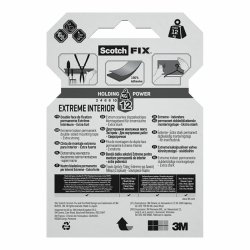Dubbelsidig Tejp Scotch extreme 19 mm x 1,8 m Vit