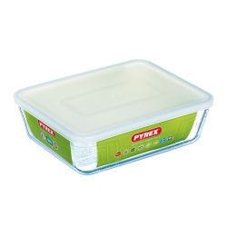 Behllare fr matkonservering Pyrex Vit Svart Transparent Clear