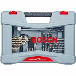 Spolset BOSCH 2608P00234 76 Delar Rostfritt stl Transportfodral