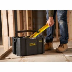 Verktygslda Stanley Svart polypropen Plast
