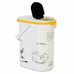Behllare fr husdjursfoder Curver 794092 Vit Plast 4 Kg 10 L