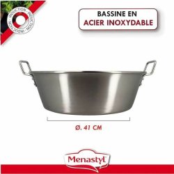Behllare fr matkonservering Menastyl 40,5 cm Silvrig Rektangul
