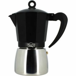Italiensk Kaffepanna Menastyl Aluminium 9 Koppar 6 Koppar