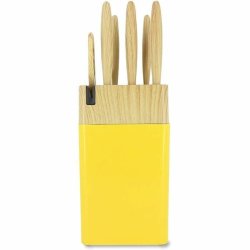Knivset Menastyl Gul polypropen 6 Delar (6 antal)