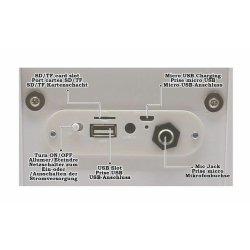 Brbar Hgtalare iParty Lexibook BTP180Z Bluetooth Vit