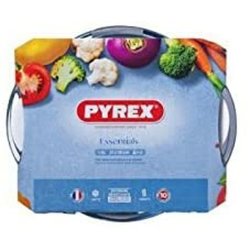 Kastrull med lock Pyrex 1,4 L Vit Transparent