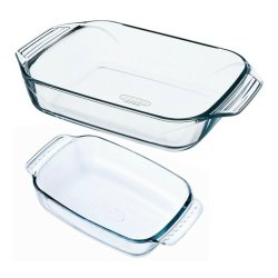 Set med Ugnsfasta Formar Pyrex Classic Transparent Glas