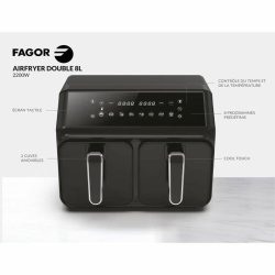 Luftfrits Fagor FG2X4L Svart noir 2200 W 8 L