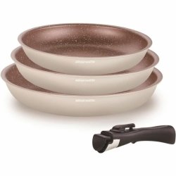 Set med stekpannor Arthur Martin Beige Krm Aluminium 4 Delar (3