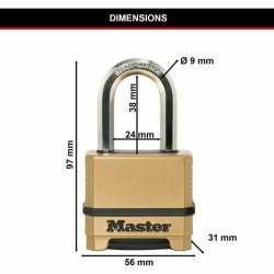 Hngls med kod Master Lock
