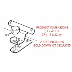 Hngls med nyckel Master Lock 1488EURDAT Stl Rund