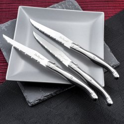 Set med kttknivar Lou Laguiole Tradition Metall Dvobarvna 6 ant