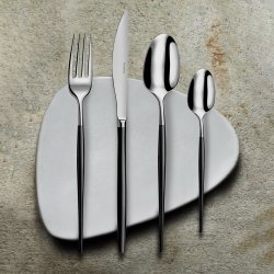 Knivset Amefa Soprano Svart Metall Rostfritt stl 12 antal