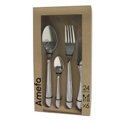 Bestick Amefa Eclat Gr Metall Rostfritt stl 24 Delar