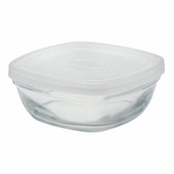 Fyrkantig matlda med lock Duralex FreshBox Transparent 150 ml (