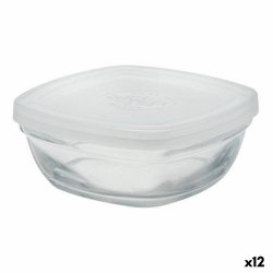 Fyrkantig matlda med lock Duralex FreshBox Transparent 150 ml (