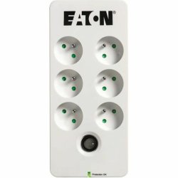 Frgreningslist 6 Tomas med Brytare Eaton PB6F Vit (1,5 m)