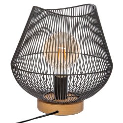Bordslampa Atmosphera Jena Svart Metall 40 W ( 28 x 26 cm)