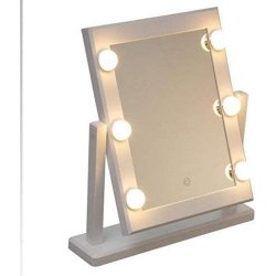 Bordsspegel med Pekskrm och LED-ljus 5five Hollywood Vit 37 x 9