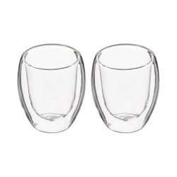 Set med kaffekoppar Secret de Gourmet Transparent Glas 70 ml