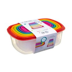 Lunchldor, set 6 5five Simply Smart polypropen 300 ml 225 ml 17