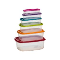 Lunchldor, set 6 5five Simply Smart polypropen 300 ml 225 ml 17