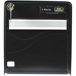 Brevlda Burg-Wachter   36,5 x 28 x 31 cm Svart Plast