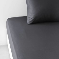 Underlakan TODAY 90 x 190 cm Svart Antracitgr