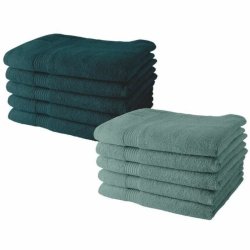 Set med Handdukar TODAY 5 peacock + 5 cecidon 50 x 90 cm (10 ant