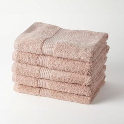 Handduksset TODAY 100% bomull 70 x 130 cm Rosa (5 antal)