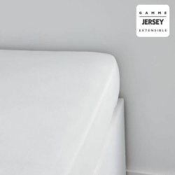 Inpassat underlakan TODAY Jersey 160 x 190 cm Vit